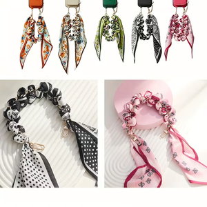 Wristband Scarf Phone <b>Lanyard</b> Woven String Short Bracelet Style <b>Lanyard</b> Niche Wristband <b>Lanyard</b> Crossbody Trendy Phone Accessory - Product Image 3