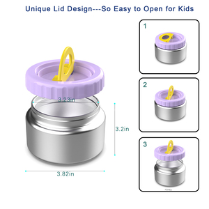 Boîte à lunch scolaire mignonne AOHEA avec ensemble de récipients alimentaires, boîte bento anti-fuite, couverts, sans BPA, compatible micro-ondes - Product Image 6