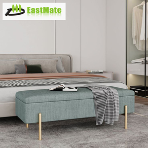 Элитная тумба-пуф из массива дерева в современном стиле для гостиничных номеров и апартаментов, прочная, с местом для хранения, роскошная мебель - Product Image 1