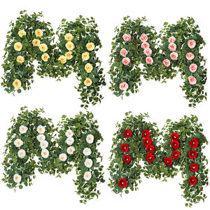 Decorazione murale di fiori artificiali di nozze <span class=keywords><strong>rattan</strong></span> <span class=keywords><strong>rattan</strong></span> decorazione per la tavola di casa con fiori in <span class=keywords><strong>rattan</strong></span> - Product Image 2