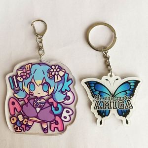 Eco-Friendly Acrylic Charm Anime Plastic Make Your Own Double Sided Custom Printed Acrylic KeyChain with Ice Cream - Product Image 5