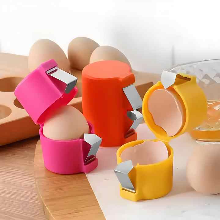 Egg Shell Opener , 1Pcs Egg Cracker Tool For Raw Eggs, Hard Boiled Boiled Egg Peeler