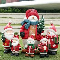 Sculpture géante de chapeau de Père Noël en fibre de verre, grandes statues de boîtes cadeaux de Noël pour centres commerciaux, décoration murale intérieure, photo de vacances