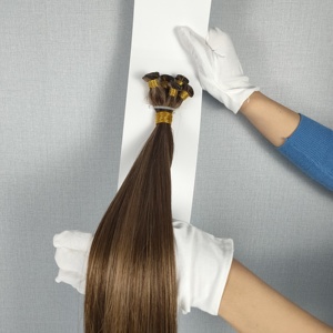 ผมต่อแบบเย็บมือคุณภาพสูง 100% จากรัสเซีย เส้นผมเรียงตัวสวย แบบเวอร์จิ้น รีมี่ แฮนด์ไทด์ ดับเบิ้ลดรอน - Product Image 4