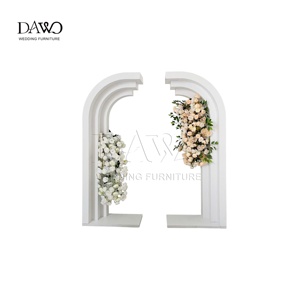 Décorations de haute qualité pour scène, fournitures murales, toile de <span class=keywords><strong>fond</strong></span> de mariage en PVC, toile de <span class=keywords><strong>fond</strong></span> de mariage blanche - Product Image 2