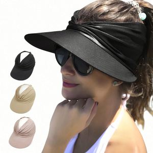 Gorra Visera con Protección UV y Ala Ancha, Plegable, con Orificio para Cola de Caballo, para Deportes, Playa, Golf, Senderismo - Product Image 1