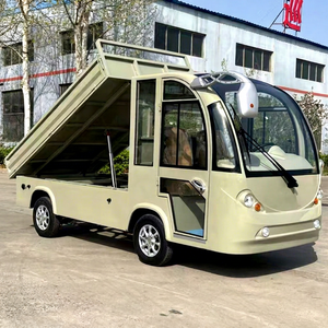 Camion utilitaire électrique fermé, couleur mate personnalisée, avec plateau de chargement plat, véhicule de patrouille incendie panoramique, 23 places, batterie au plomb-acide - Product Image 1