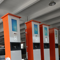 Kiosque de stationnement extérieur THLEE 21,5 pouces, 2,5 m de haut, avec imprimante de reçus en libre-service, lecteur NFC SDK, appels IP et RFID, sur pied