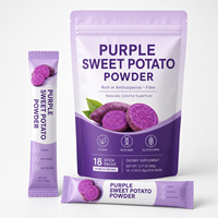 Poudre de Patate Douce Violette Riche en Anthocyanes en Sachets Individuels avec Mélange Super-alimentaire Antioxydant au Resvératrol, Açaï et Baies de Sureau OEM