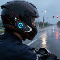 Nouveau BK pour casque de moto avec suppression du bruit et étanche, autonomie extra longue, ajustement universel, installation séparée