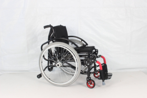 Silla de ruedas manual ligera, silla de ruedas de pie manual, cinturón de seguridad estilo mochila independiente y siempre utilizable - Product Image 2