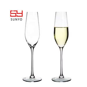Flûtes à vin de tulipe de mariage en cristal sans plomb de marque de luxe léger Verres à champagne de mariage pour la fête - Product Image 1