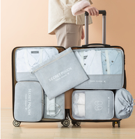Cubes d'emballage pour voyage 8 pièces ensemble de Cubes de voyage organisateur de valise pliable ensembles de bagages pliables Cube d'emballage