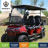 Voiturette de golf électrique certifiée CE MSDS, 6 places, moteur AC 5KW, prête à être expédiée à Dubaï