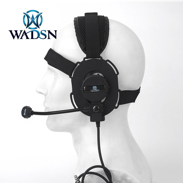 WADSN WZ029 Tactical Headset Microphone Removable Adjustable Headband Sponge Material Comfortable and Convenient