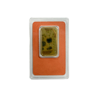 Lingot rectangulaire en laiton non magnétique MK de 1oz 31g 20g 5g plaqué or avec numéro de série différent dans un emballage scellé