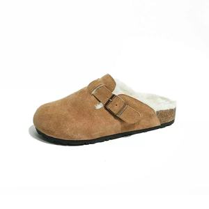 Zapatos <span class=keywords><strong>de</strong></span> Corcho y Algodón <span class=keywords><strong>para</strong></span> Mujer con Descuento al por Mayor, con Forro <span class=keywords><strong>de</strong></span> Cachemira y Ante Vacuno, Cómodos <span class=keywords><strong>para</strong></span> Otoño e Invierno - Product Image 5