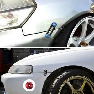 Auso-Racing Automotive <b>Bumper</b> <b>Clips</b> Aluminum Alloy With Washers And Screws For Car Body Modification - Product Image 5