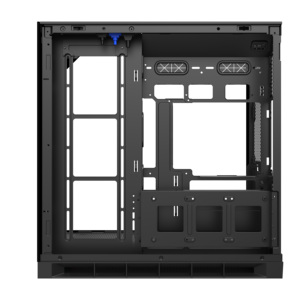 Boîtier <span class=keywords><strong>PC</strong></span> <span class=keywords><strong>Gamer</strong></span> ATX Mid-Tower sans pilier avec triple vitrage, éclairage RGB, pour ordinateur de jeu - Product Image 3