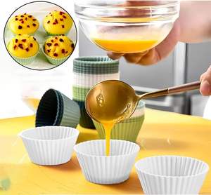 Utensilios de Cocina para el Hogar, Herramientas para Decorar Pasteles, Moldes de Silicona para Pasteles, Moldes Redondos para Muffins y Cupcakes - Product Image 5