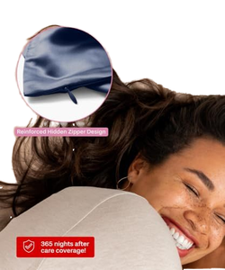 غطاء وسادة حرير التوت الطبيعي 100% نقي 6A، عضوي غير سام مطرز فاخر للمنزل مع علبة، حرير حقيقي - Product Image 5