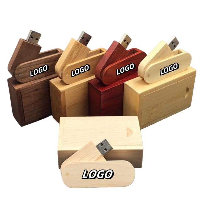 X527-1 Bamboo Redwood Walnut Maple Wooden USB 2.0 Flash Drive New 1GB-128GB
