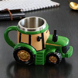 Nouvelle tasse vintage verte transfrontalière pour tracteur agricole, tasse tracteur - Product Image 4