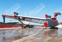 Chargeur de navires télescopique mobile avec système de suppression de la poussière pour le chargement de charbon, de céréales et de minerai de fer en port