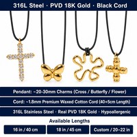 Collier chaîne corde tendance en acier inoxydable plaqué or 18 carats, haute qualité, anti-ternissement, prêt à expédier en gros