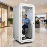 Cabine de bureau insonorisée mobile, cabine de bureau modulaire, studio d'isolation acoustique, studio de musique pour bureau commercial