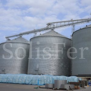 High Quality Steel Flat Bottom Silos 200T to 1000T Capacity for Cereal Storage - Product Image 4