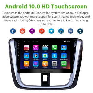 Strongseed ระบบ Android รถยนต์เครื่องเล่นวิดีโอย้อนกลับพร้อม Gps Navigator วิทยุ Dvd สำหรับ TOYOTA Yaris <span class=keywords><strong>VIOS</strong></span> 2014 <span class=keywords><strong>2015</strong></span> 2016 2017 - Product Image 3