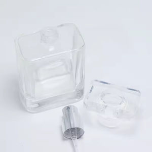 Botella de Perfume Vacía de Lujo Personalizada, Transparente, Negra, de 30ml, 50ml, 100ml, con Pulverizador y Bomba - Product Image 5