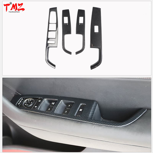 Sağdan Direksiyonlu Araç İç Aksesuarları Tam Set Siyah Karbon Fiber Plastik İç Kaplama Kiti Hyundai Sonata 9. Nesil 2015-2018 için - Product Image 2