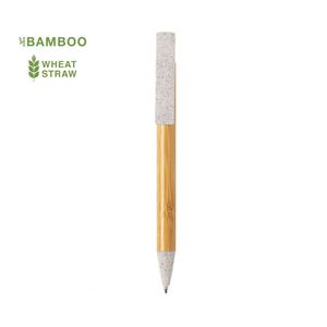 VENTE FLASH PROMOTIONNELLE : STYLO BILLE ÉCOLOGIQUE EN BAMBOU ET PLASTIQUE, IMPRESSION SOIE PERSONNALISÉE, LOGO SUR MESURE, SUPPORT DE TÉLÉPHONE DE BUREAU - Product Image 2