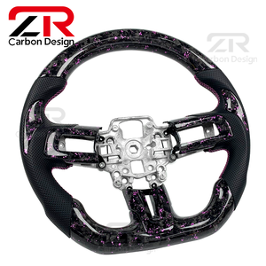 Volant sport personnalisé en fibre de carbone forgée pour l'intérieur de voiture, pour Ford <span class=keywords><strong>Mustang</strong></span> S550 2015-2023 5.0L <span class=keywords><strong>GT</strong></span> <span class=keywords><strong>V8</strong></span> 350 500 Shelby - Product Image 6