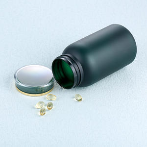 Op voorraad: Op maat gemaakte groene matte PET-fles voor vitamine supplementen, medische fles, plastic pillenfles - Product Image 3