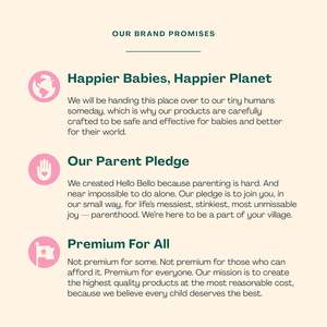 Hello <span class=keywords><strong>Bello</strong></span> Rose Shampooing Liquide et Gel Douche Hypoallergénique, Formule Testée par Dermatologues et Pédiatres, Bébés et Enfants, 10 FL Oz - Product Image 4