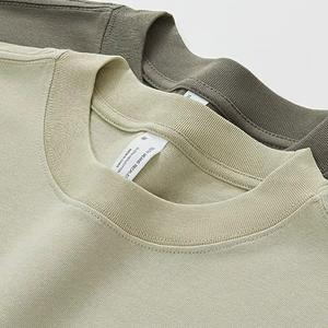 T-shirt Homme Coupe Boxy Épaules Tombantes 250-300 GSM, T-shirt Court Oversize en Coton Lourd 100% Coton du Fabricant - Product Image 2