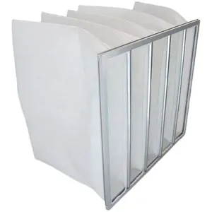 F8 F9 fiber glass pocket bag air filter with aluminum frame large dust capacity air conditioning air filter