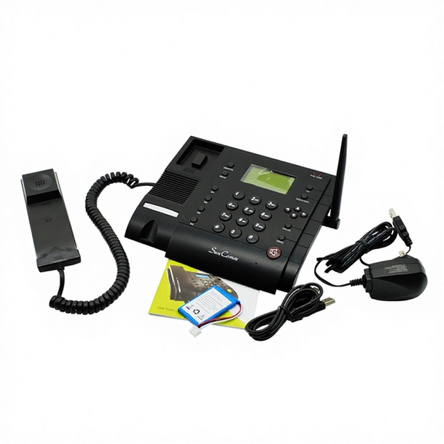 For SC-9029-RA Black/White Landline Phone 1 SIM Slot FM Radio 200 SMS Storage 500 Phone Book Office/Home Use Fixed Wireless