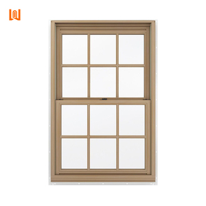 Nhà Máy Trực Tiếp Tùy Chỉnh Hiện Đại Composite Hồ Sơ Nhôm Gỗ Cửa Sổ Cách Âm Đôi Treo Cửa Sổ Nhôm Cốp Cửa Sổ - Product Image 4