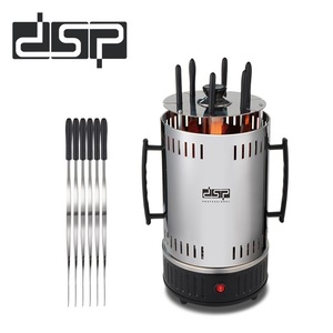 Grill rotissoire électrique Dsp 1601W en acier inoxydable pour l'intérieur et l'extérieur, avec 6 brochettes, nettoyage facile - Product Image 1