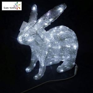 ไฟคริสต์มาสรูปกระต่ายสีขาวสำหรับกลางแจ้งรูปกระต่าย - Product Image 5