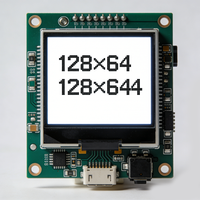 Module LCD TFT personnalisé 128x64 avec rétroéclairage LED 3V DC, luminosité 450 nits pour dictionnaire électronique et livre électronique