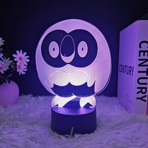Customized Christmas LED Night Light with 3D Design Acrylic Material Board Wooden Base <b>Plug</b>-In Power Source for Bedroom Use - Product Image 6