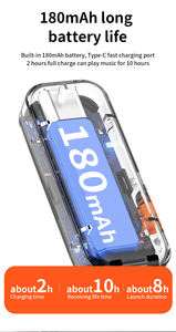 Transmisor y Receptor de Audio Inalámbrico 5.4, Adaptador Inalámbrico de <span class=keywords><strong>Música</strong></span> Estéreo HD Hifi con Micrófono de 3.5MM AUX para Automóvil, Avión, TV, <span class=keywords><strong>PC</strong></span>, Altavoz - Product Image 6