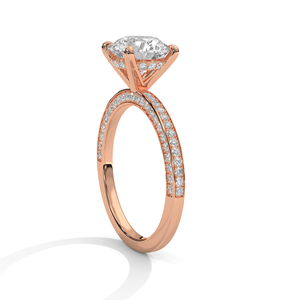 Hot Selling RAAMAA Women's Trendy <b>Customized</b> Designs 10k 14k Rose Gold Lab Grown Diamonds White D E Color VS1 VVS2 Clarity <b>Ring</b> - Product Image 2