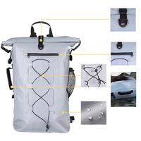 Sac à dos étanche à enroulement avec système de ventilation intégré et poignée de transport pratique pour une utilisation polyvalente en extérieur et en sports nautiques