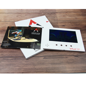 Mode vente en gros, <span class=keywords><strong>prix</strong></span> promotionnel de l'entreprise, articles cadeaux lcd, affichage, carte de vœux, vidéo, brochures 7 pouces - Product Image 4